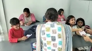 Corner book mark making (Christmas vacation camp for LKG-9)