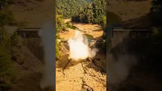 dam burst due to tidal flood #collapse #shorts
