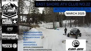 EAST SHORE ATV CLUB NO 22 POKER RUN #pedalcommander #maverickr #canam #whalentuned #throttletherapy