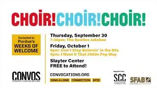 Choir! Choir! Choir! Epic Sing-Along at Purdue Homecoming!