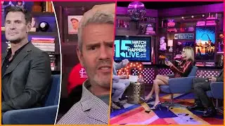 Outraged Andy Cohen scolds friend Jeff Lewis for hitting him in the head during 'WWHL': 'Too