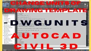 Civil 3D Drawing Units Setup