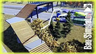 Bau-Simulator: 🏗️91 - Fu&szlig;g&auml;ngerbr&uuml;cke / Baustoffe liefern & Treppe gie&szlig;en - Ps5 4K Gameplay German