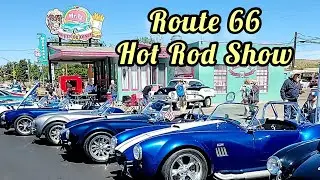 Huge Car Show Route 66 Kingman Arizona Classic Cars, Hot Rod Fun Run 2023 #route66 #cars #hotrods