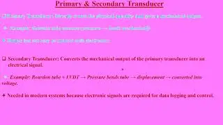 9_Instrumentation Basics: Transducer Classification