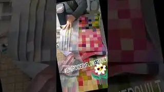 #easypiecing #embroideryflowerquilt #easypiecinggrid #shorts #fyp #tensisterTV