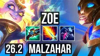 ZOE vs MALZAHAR (MID) | KR Challenger | 26.2