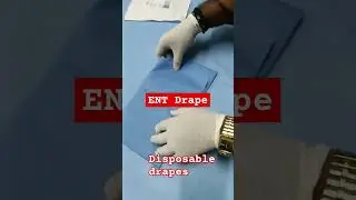 ENT Fenestrated Drape disposable drapes| surgical kit  surgery  #entsurgeon #hospital #surgicalmask