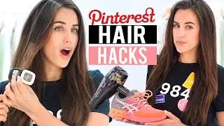 PROBANDO 6 TRUCOS PARA EL CABELLO DE PINTEREST | Pinterest HAIR hacks tested