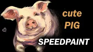 😅 Моё первое видео | SPEEDPAINT | very cute pig