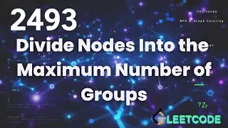 Divide Nodes into Maximum Groups | Hard Graph BFS Problem | LeetCode 2493 #coding #programming #2493