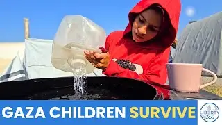 Palestinian Kids Survive Harsh Conditions in Bureij Camp
