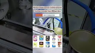 Global Well-Known Coffee Brands Coffee Powder Can Filling Line