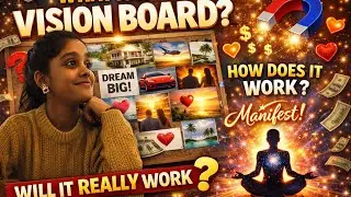 What is #visionboard 🤔? Will it really work😳 || Kruthi Gowda #manifestation 