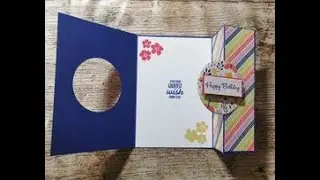 Pretty Fun Fold Card with Butterfly Wishes by Stampin' Up!
