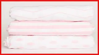 NODNAL CO  3 Fitted Pink Mini Crib Pack n Play Playard Portable Crib Sheets Set   100% Cotton Baby