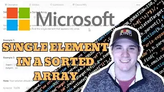 Microsoft Coding Interview Question - Single Element in Sorted Array (LeetCode)