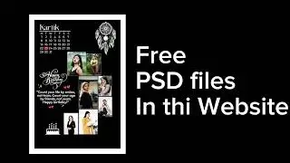 Customize Calendar 📆 Birthday template || Free PSD file || Free psd Website