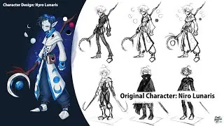 ✨ Speedart &mdash; Nyro Lunaris | Elfo da Lua (D&D Character Design) ✨