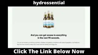 This Formula Will Change Your Life Hydrossential
