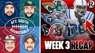 AFC South Week 3 Review This Is The END For The Texans 👀