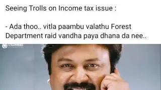 Vijay IT Raid troll video