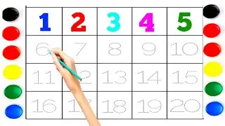 Count 1 to 20 | Numbers 1 to 20 | Counting | Number 1 to 20 | One Two Three | abcd | 1 to 100 | ABCD