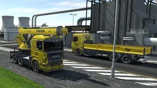 Car Transport On Trailer Truck - Drive Simulator 2022 Crane and dump truck PART 4