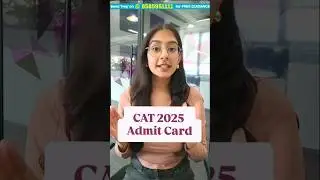 CAT 2025 Admit Card Released | How to Download IIM CAT Hall Ticket @iimcat.ac.in #cat2025