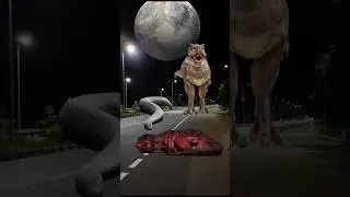 Big Anaconda vs dinosaur T-Rex fight scene#dinosaur​#anaconda​#jurassicworld​#shorts​#youtubeshorts​