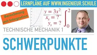 Schwerpunkte bez&uuml;glich x und y berechnen &ndash; Technische Mechanik 1