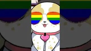 Happy Pride I think? 🏳️&zwj;🌈 #furry #vtuber #pride