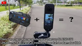 Insta360 X5 Pake Audio Intercom BLAISE GT1