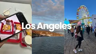 Los Angeles Travel Vlog | Venice to Santa Monica, Beach Walks & Food 🌴