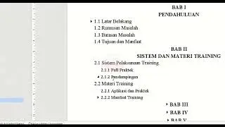 MEMBUAT PENOMORAN BERTINGKAT OTOMATIS UNTUK SKRIPSI