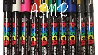 Satisfying Posca marker activation ASMR 🥰 #poscamarkers #viral #satisfying #asmr