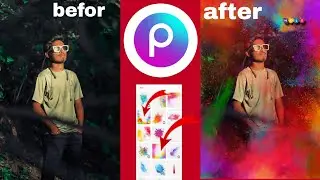 HOLI Photo editing Holi Wala Photo Edit Kaise Kare !! how to holi photo editing rang editing 👌