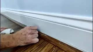 How to safely remove paint from wood. Quarter round.