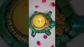 Diwali Diya | Traditional Diya/Turtle diya #diwali  #shorts #diy #diya #light #craft #art #trending