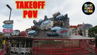 TakeOff POV, Sarkanniemi Huss Flat Ride | Non-Copyright