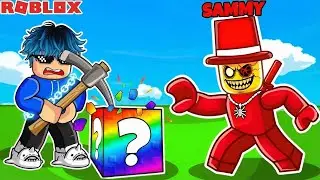 I TRIED SAMMY'S GAME BREAK A LUCKY BLOCK IN ROBLOX |