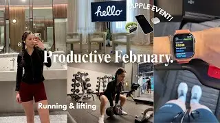 Hello February 👋🏼 ❄️  Productive Days, Apple Event, Hybrid Training! | Vlog