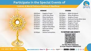 LIVE Sunday 28th December 2025 - Atmadarshan TV Daily Schedule