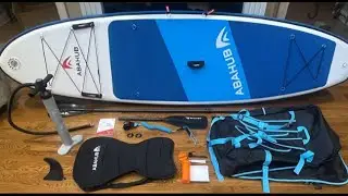 Обзор надувной SUP-доски Abahub синего цвета: отличная плавучесть и прочный материал!