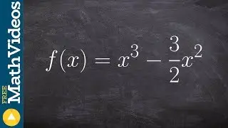 Learn how to find relative extrema and justify using first derivative test