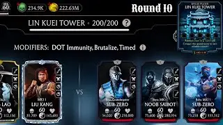 Lin Kuei Tower Boss Battle 200 & 170, 190 Fight + Reward MK Mobile | Round 10