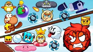 Ball World Blue Ball V Red Boss Challenge | Mountain Boss | MGIF | Gameplay WFG