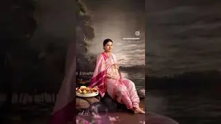 Elegant Indian Maternity Photoshoot in Saree by a Foreigner Photographer