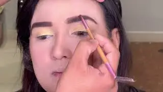 Bridal makeup with perfect Eyebrow shaping | farah salon | makeup tutorial