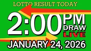 LIVE 2PM LOTTO RESULT TODAY JANUARY 24, 2026 #2D3DLotto #2pmlottoresultJanuary24,2026 #swer3result
